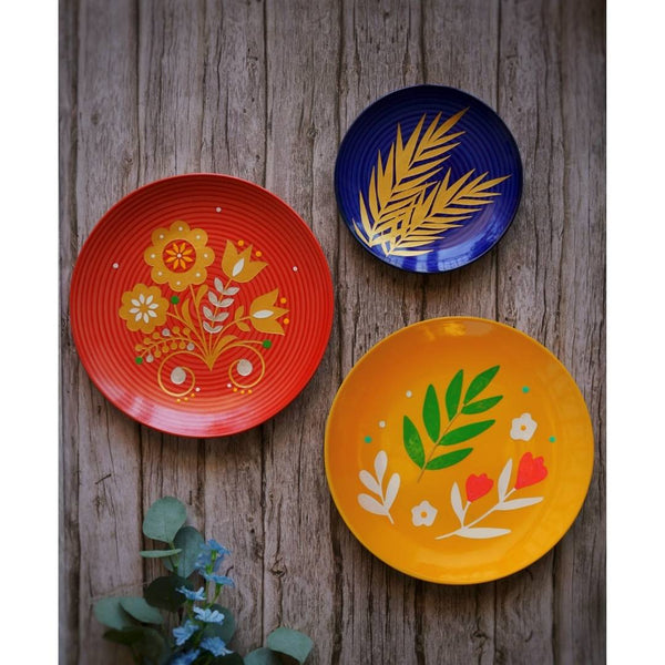 Colours of Spring Decorative Wall Plate Set |  Happy Place | Home Decor & House-warming Gift